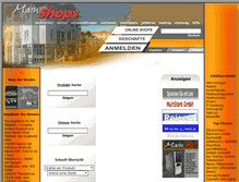 Tablet Screenshot of main-shops.de